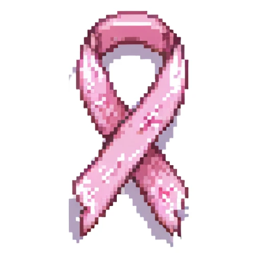 pink ribbon sticker