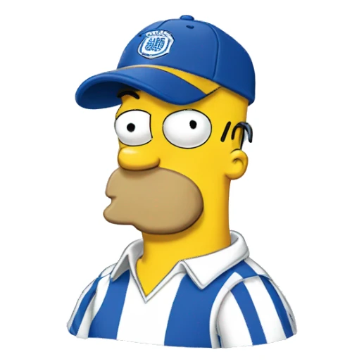 Homer Simpson wearing QPR shirt sticker