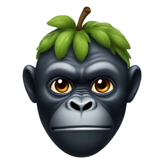 a berry with a gorillas face  sticker
