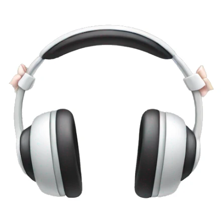 Headphones with bows  sticker