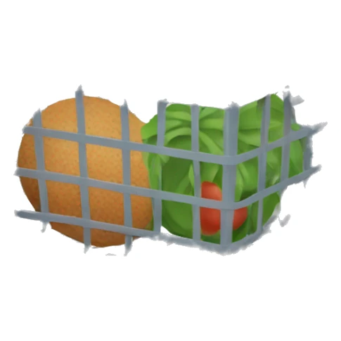 a supermarket basket sticker