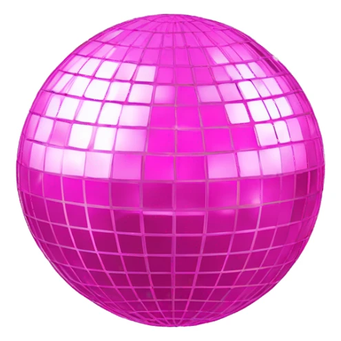 pink disco ball sticker