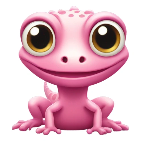 Gecko cuteless pink, like the original. sticker