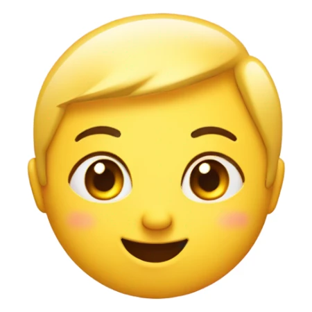 Blushing smirk emoji sticker