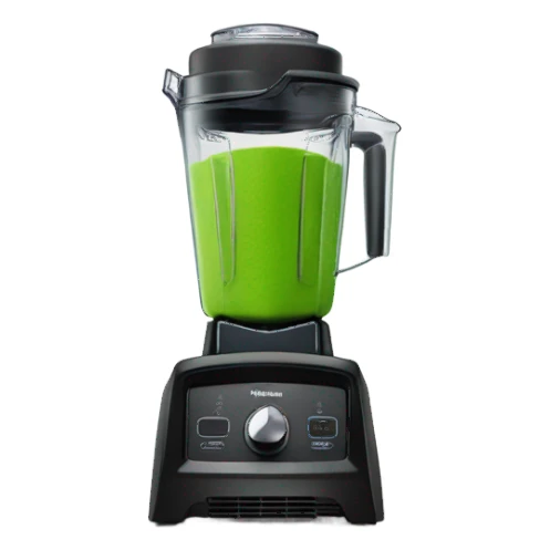 vitamix blender with green slime sticker