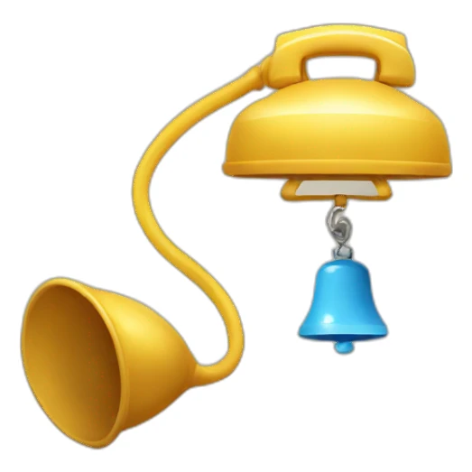 floating phone and floating bell sticker