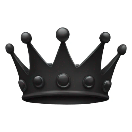 Black crown (only the crown) sticker