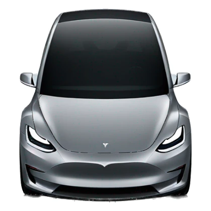 Grey Tesla model Y sticker