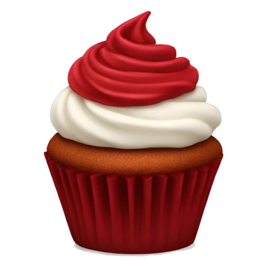 red velvet cupcake sticker