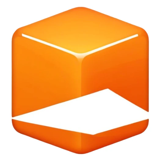 orange square sticker