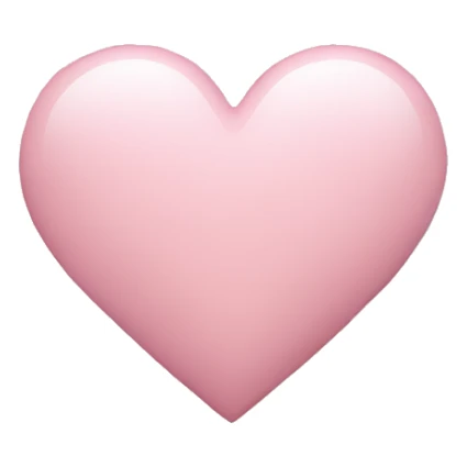 Light pink heart with clouds  sticker