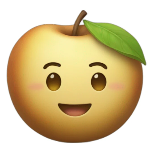 Pomme de terre kawai sticker