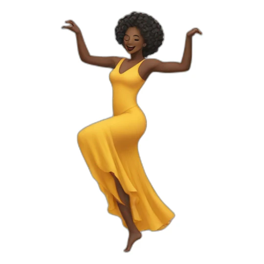 Beautiful Black women dancing sticker