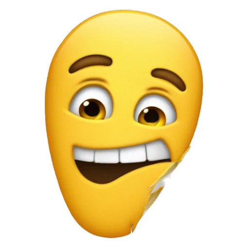 Emoji scratching head sticker