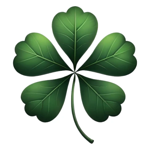 trebol de 5 hojas negro version Black clover sticker