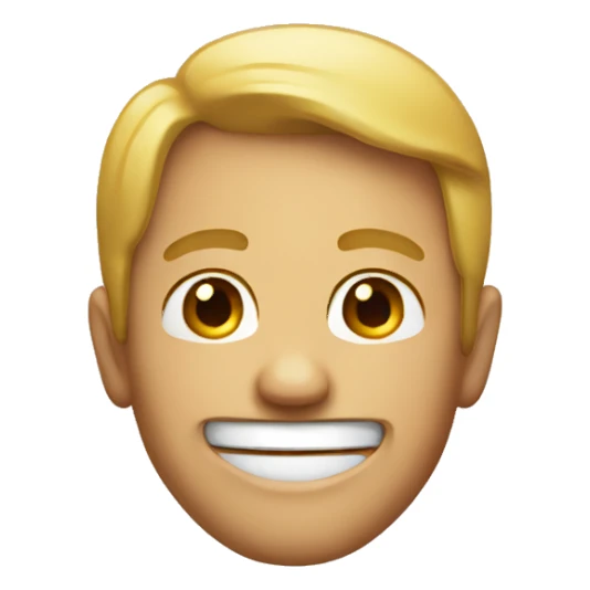 Classic emoji face smile sticker