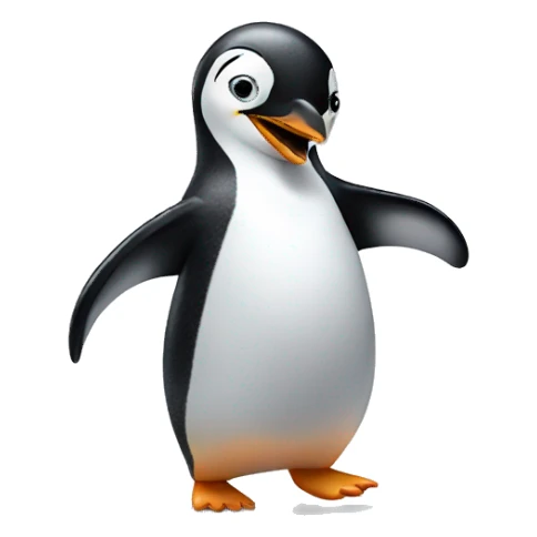 Penguin dancing sticker