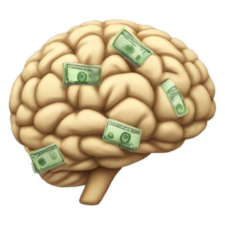 money brain sticker