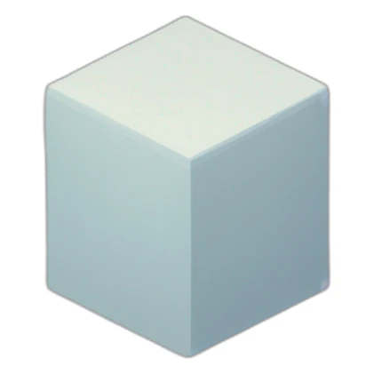 isometric square outline sticker