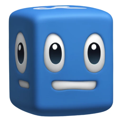 Ramsey Solutions Blue mario question block  sticker