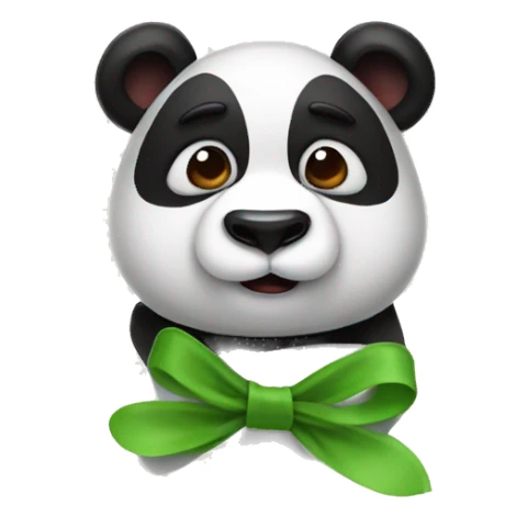 panda con un fiocco  sticker
