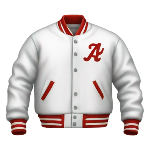 a baseball jacket piece of clothes item only sticker