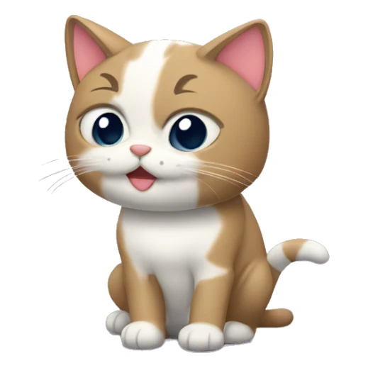 gato con un lazo sticker