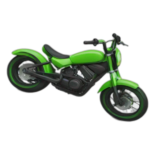 bmx green notebook sticker