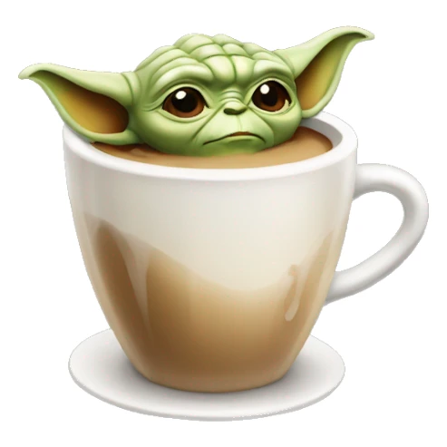 Yoda coffe sticker
