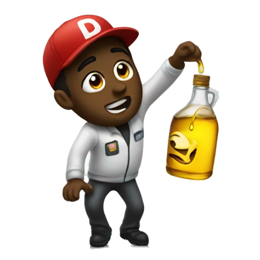 Diddy slipping on oil sticker