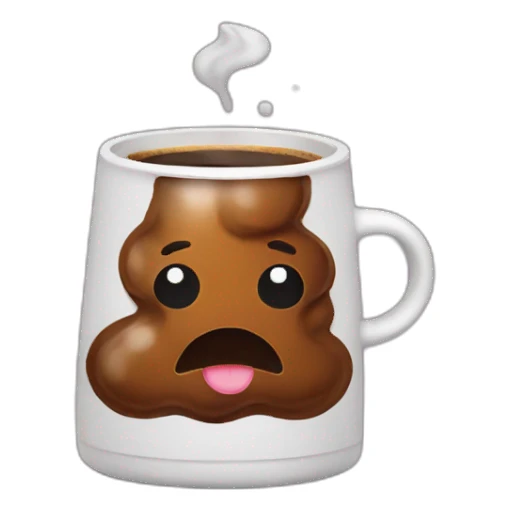 poop coffee sticker