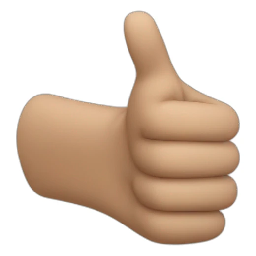 arm pointing right  sticker