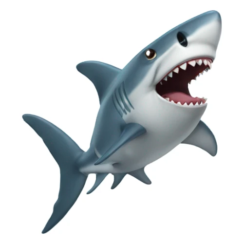 Shark with fart cloud sticker