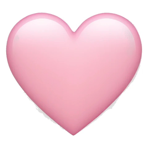 Light pink heart sticker
