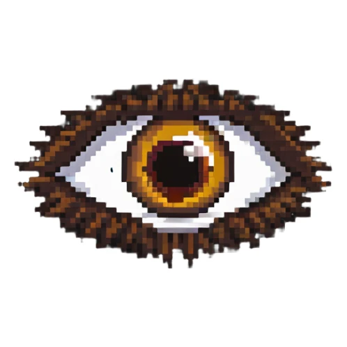 brown eye sticker