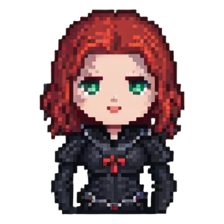 Black Widow Marvel character sticker