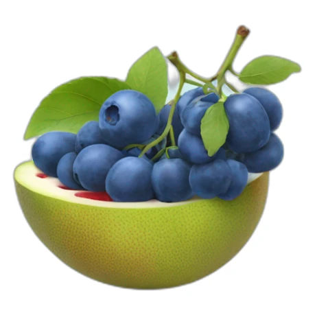 Un Bleuet le fruit sticker