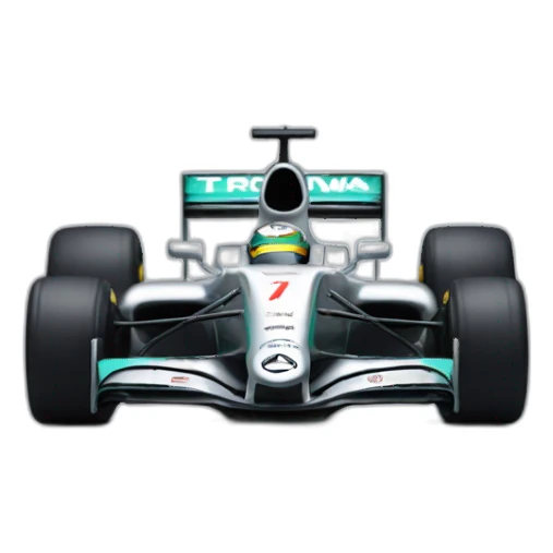 Mercedes formula 1 car sticker