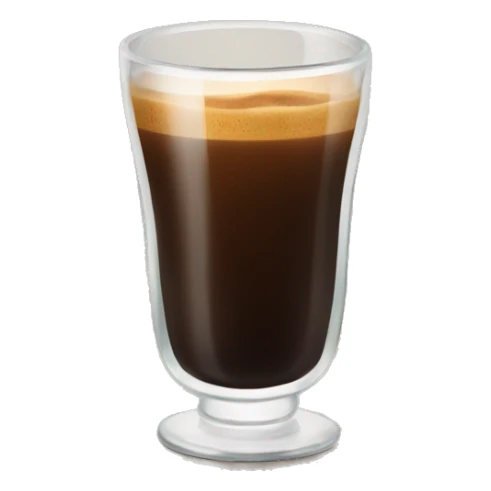 Espresso in a glass  sticker