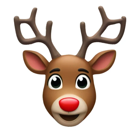 Rudolph red nosed reindeer sticker