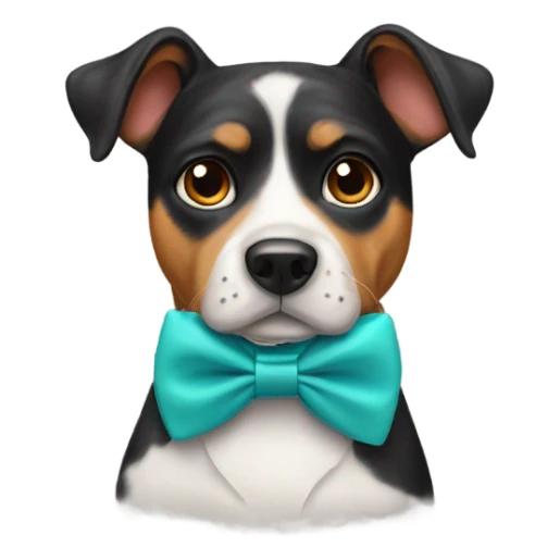 Dog with bow tie  sticker