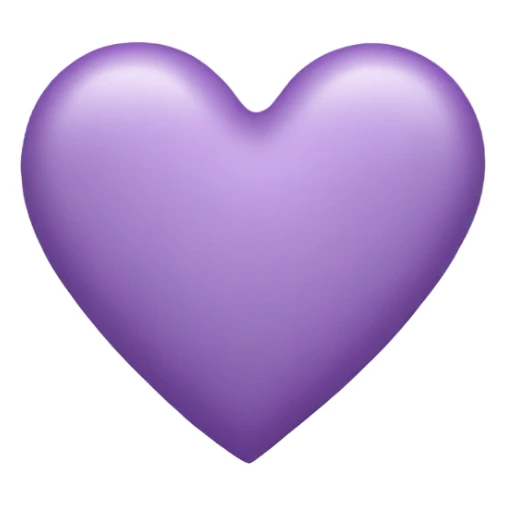 lilac heart  sticker