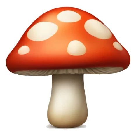 Mushroom with Santa hat sticker