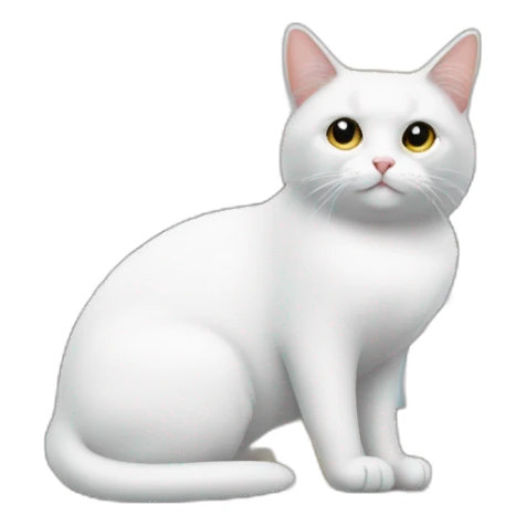 Un chat sur une maison sticker