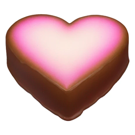 Iridescent heart shaped cake sticker