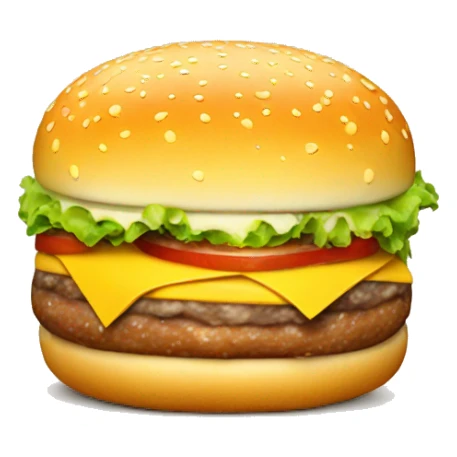 burger made of cheese sticker