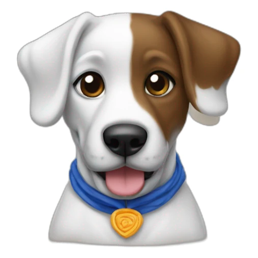 Perro con la camiseta del Talavera sticker