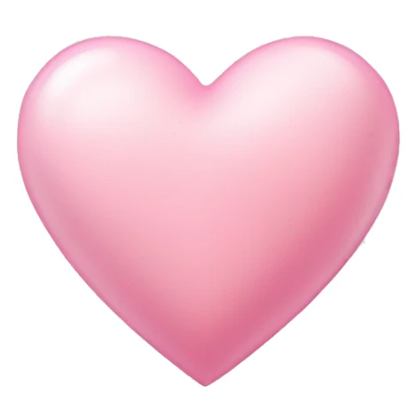 light pink love heart  sticker