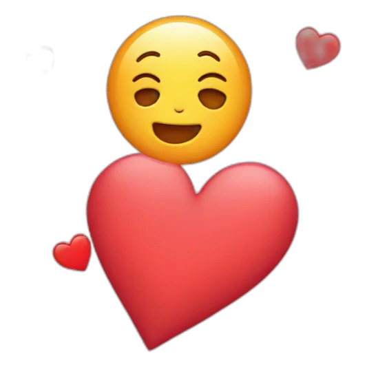 Heart having letter a sticker