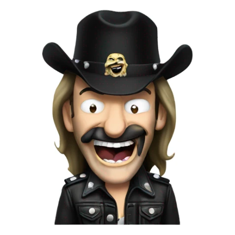 lemmy laughing sticker